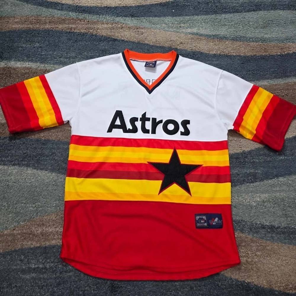 Houston Astros Jose Altuve #27 Cooperstown Jersey Men’s M